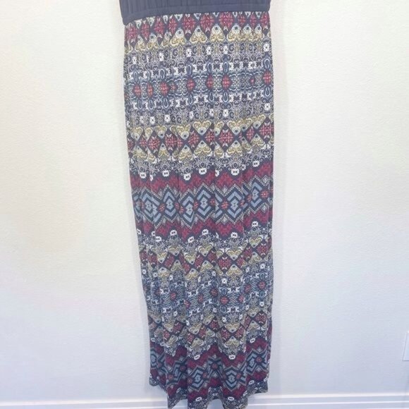 Stitch Fix Skies Are Blue Augustina Knit Tribal Halter Maxi Dress Size Large NWT - Picture 5 of 10